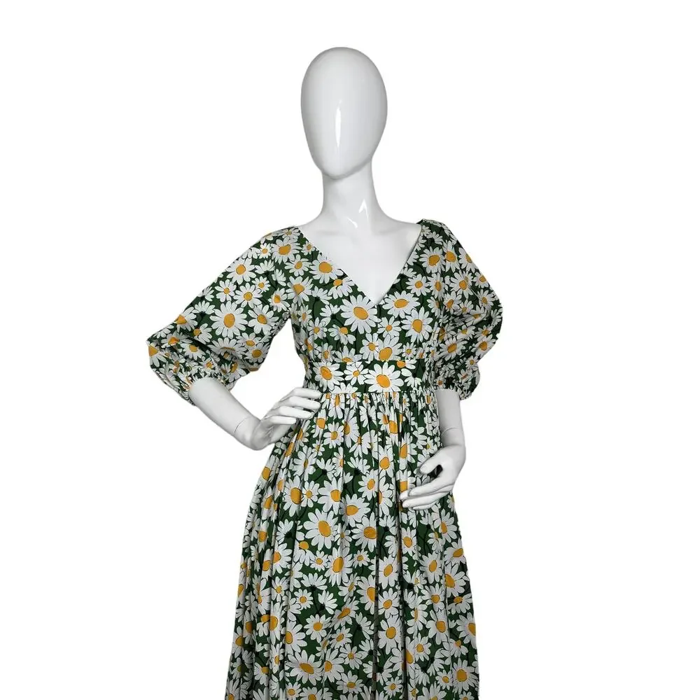 kate spade Bodega Daisy Floral Midi Mainline Dress size 2
